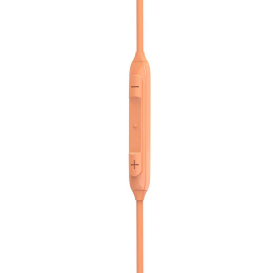Hama “Curly” Headphones, In-Ear, Microphone, Cable Kink Protect., USB-C, orange