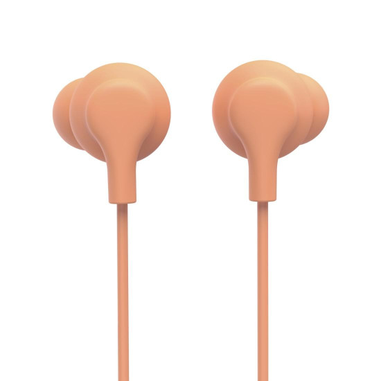 Hama “Curly” Headphones, In-Ear, Microphone, Cable Kink Protect., USB-C, orange