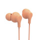 Hama “Curly” Headphones, In-Ear, Microphone, Cable Kink Protect., USB-C, orange