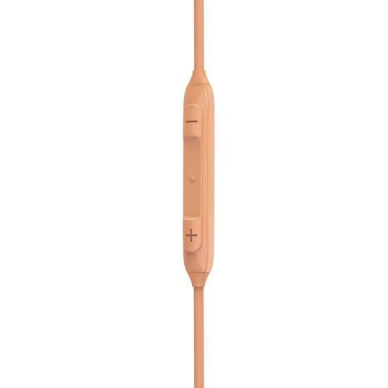 Hama “Curly” Headphones, In-Ear, Microphone, Cable Kink Protect., USB-C, orange
