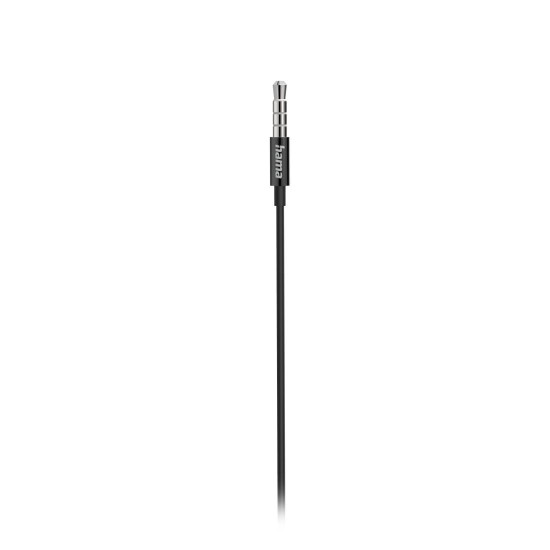 Hama “Popply” Headphones, In-Ear, Microphone, Cable Kink Prot., 3.5 mm, black