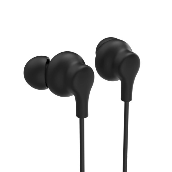 Hama “Popply” Headphones, In-Ear, Microphone, Cable Kink Prot., 3.5 mm, black