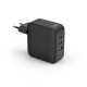 Hama Fast Charger, GaN, 2x USB-C, 1x USB-A, PD, 100 W, black