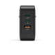 Hama Fast Charger, GaN, 2x USB-C, 1x USB-A, PD, 100 W, black