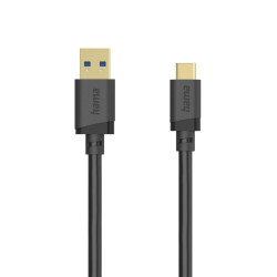 Hama USB Cable, USB-A Plug – USB-C Plug, USB 3.2 Gen 1, 5 Gbit/s, 0.25 m