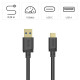 Hama USB Cable, USB-A Plug – USB-C Plug, USB 3.2 Gen 1, 5 Gbit/s, 0.25 m