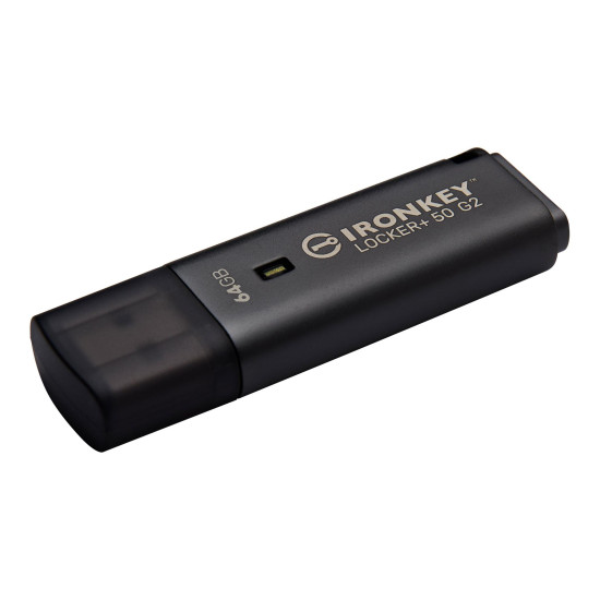 Flash Drive KINGSTON IronKey Locker+ 50 G2 - 64GB, XTS-AES 256-bit