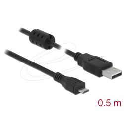 DeLock Cable, EASY-USB 2.0 Type-A male - Micro USB -B male