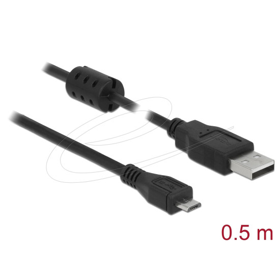 DeLock Cable, EASY-USB 2.0 Type-A male - Micro USB -B male