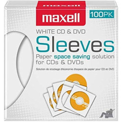 Хартиен плик 100 бр  за CD/DVD компакт дискове MAXELL