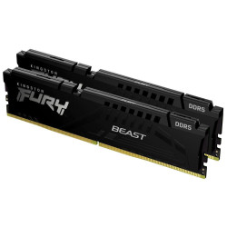 Памет Kingston FURY Beast Black 128GB(2x64GB) DDR5 5600MHz CL36, AMD Expo - KF556C36BBEK2-128