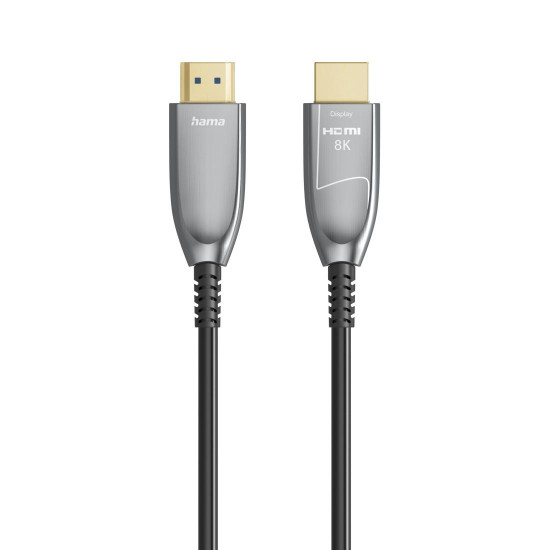 Hama Ultra High Speed HDMI™ Cable, Fibre-optic, AOC, Certified, 8K, Alu, 10 m