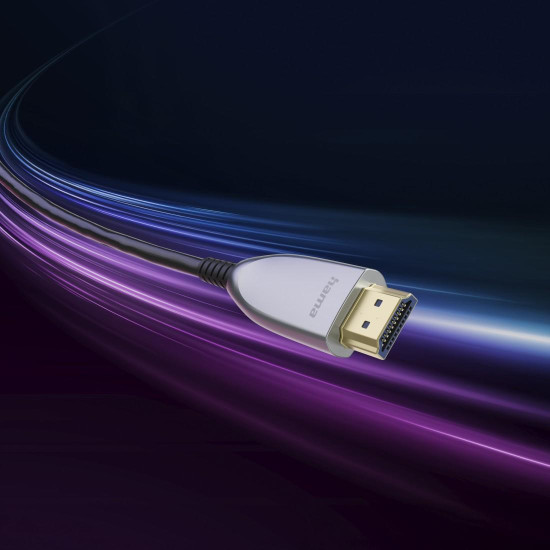 Hama Ultra High Speed HDMI™ Cable, Fibre-optic, AOC, Certified, 8K, Alu, 10 m