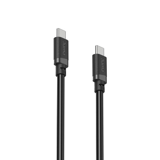 Hama Charging Cable, USB-C - USB-C, 60 W, 2 m, black