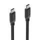 Hama Charging Cable, USB-C - USB-C, 60 W, 2 m, black
