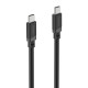 Hama Charging Cable, USB-C - USB-C, 60 W, 2 m, black