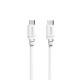 Hama Charging Cable, USB-C - USB-C, 60 W, 2 m, white