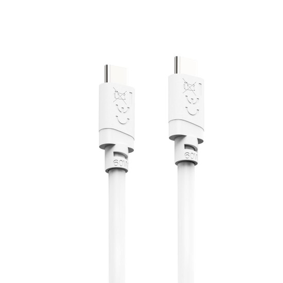Hama Charging Cable, USB-C - USB-C, 60 W, 2 m, white