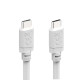 Hama Charging Cable, USB-C - USB-C, 60 W, 2 m, white