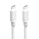 Hama Charging Cable, USB-C - USB-C, 60 W, 2 m, white