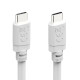 Hama Charging Cable, USB-C - USB-C, 60 W, 2 m, white