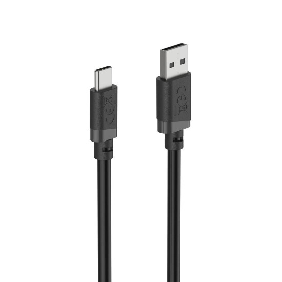 Hama Charging Cable, USB-A - USB-C, 2 m, black