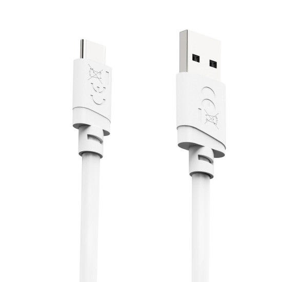 Hama Charging Cable, USB-A - USB-C, 2 m, white