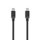 Hama Charging Cable, USB-C - USB-C, 60 W, 0.5 m, black