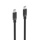 Hama Charging Cable, USB-C - USB-C, 60 W, 0.5 m, black