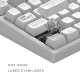 Gaming Wireless Mechanical Keyboard Dark Project ALU81A Terra Nova R2 White RGB