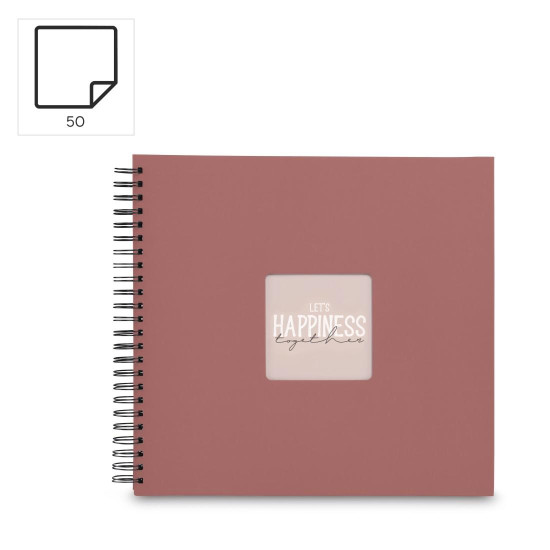 Hama “Fine Art” Spiral Album, 36x32 cm, 50 Black Pages, Terra
