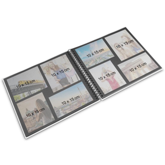Hama “Fine Art” Spiral Album, 36x32 cm, 50 Black Pages, Lagoon