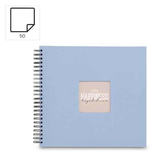 Hama “Fine Art” Spiral Album, 36x32 cm, 50 Black Pages, Lagoon