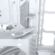 Case ASUS ROG CRONOX ARGB E-ATX Mid-Tower - White