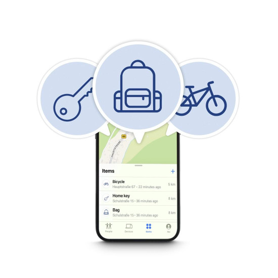HAMA Тракер съвместим с Android и Apple, Bluetooth, 2 броя в комплект
