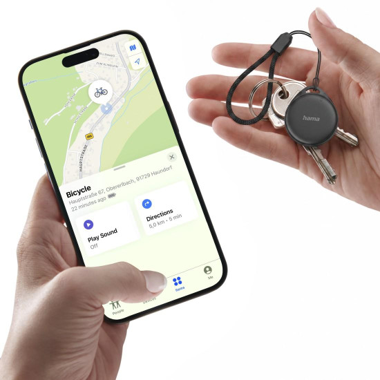 HAMA Тракер съвместим с Android и Apple, Bluetooth, 2 броя в комплект