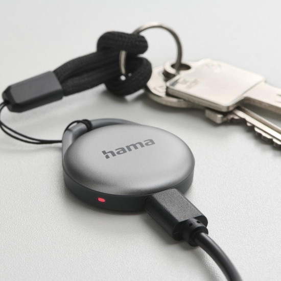 HAMA Тракер съвместим с Android и Apple, Bluetooth, USB-C, акумулаторна батерия
