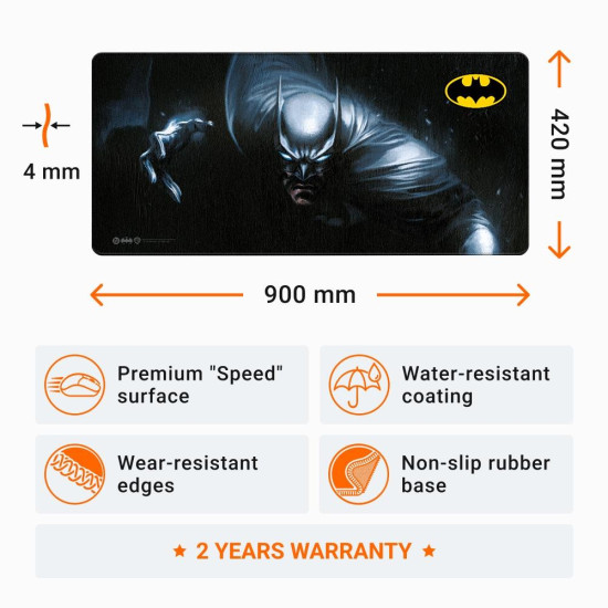 Mousepad DC Batman: Mindbomb - Batman aka Bruce Wayne, XL