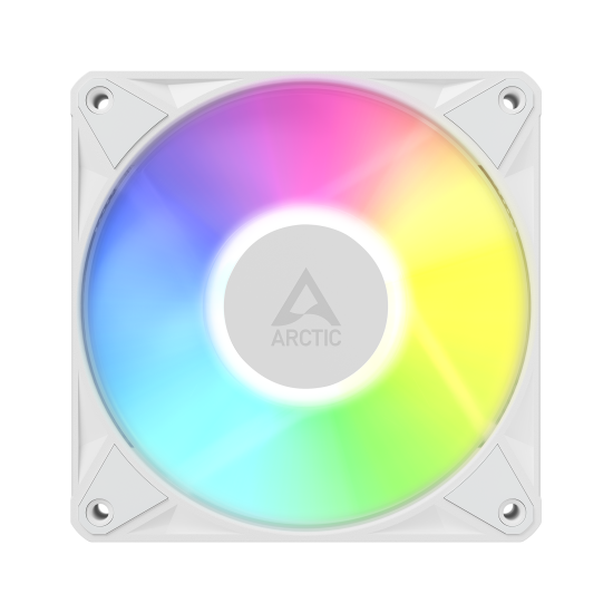 3-Pack Fan ARCTIC BioniX P12 A-RGB PWM 120mm Daisy Chain - White