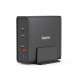 Hama Universal USB-C Charging Station, GaN, 3 Ports, Power Delivery (PD), 5-28V/140W