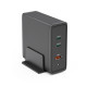 Hama Universal USB-C Charging Station, GaN, 3 Ports, Power Delivery (PD), 5-28V/140W