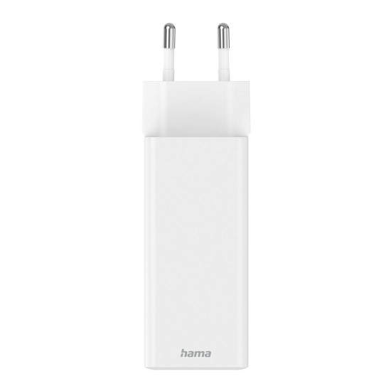 Hama Fast Charger with USB-C Charging Cable, for Laptop, PD, 100 W, 1.5 m, white