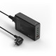 Hama 5 Port USB Charging Station, GaN, Fast Charger, 4xUSB-C, 1xUSB-A, PD, 240 W