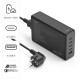Hama 5 Port USB Charging Station, GaN, Fast Charger, 4xUSB-C, 1xUSB-A, PD, 240 W