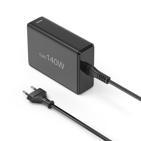 Hama 5-Port USB Charging Station, GaN, Fast Charger, 3xUSB-C, 2xUSB-A, PD, 140 W