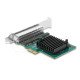 Delock Мрежова карта 4-порта 10/100/1000 Mb, PCI Ex x1, Realtek RTL8111F, Low profile bracket