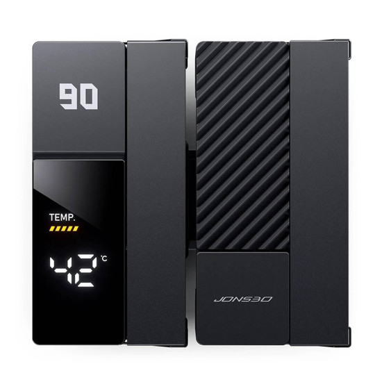 CPU Cooler Jonsbo CC90 Dual Tower 130mm Display - Black