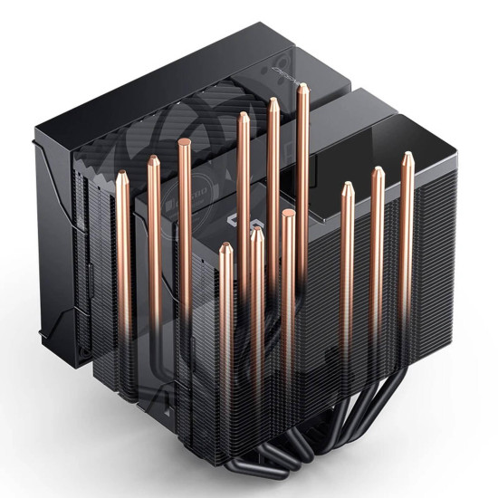 CPU Cooler Jonsbo CC90 Dual Tower 130mm Display - Black