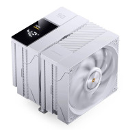 Охладител за процесор Jonsbo CC90 Dual Tower 130mm Display - Бял