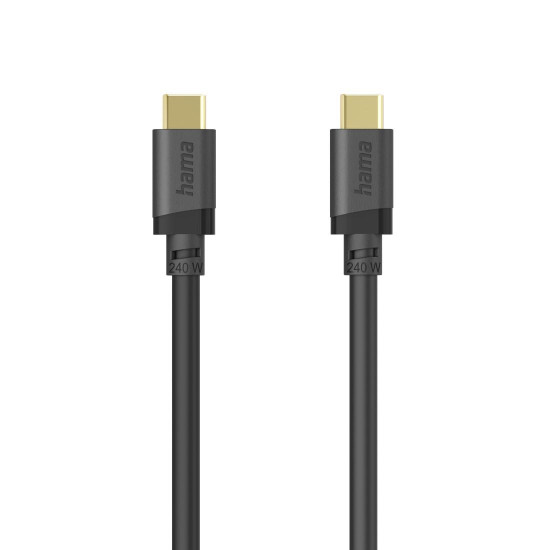 Hama USB-C Cable, USB 3.2 Gen1, 5 Gbit/s, 240 W, 0.75 m